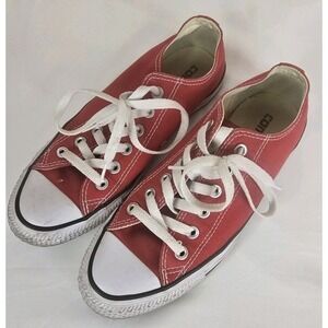 Women's Converse All Star Shoes Size 7 Red‎ And White